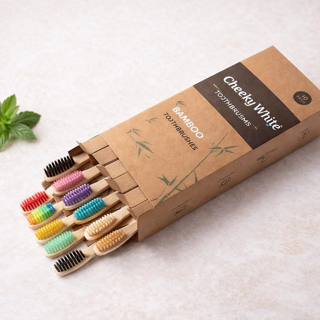 Cheeky White bamboo soft-bristled toothbrush