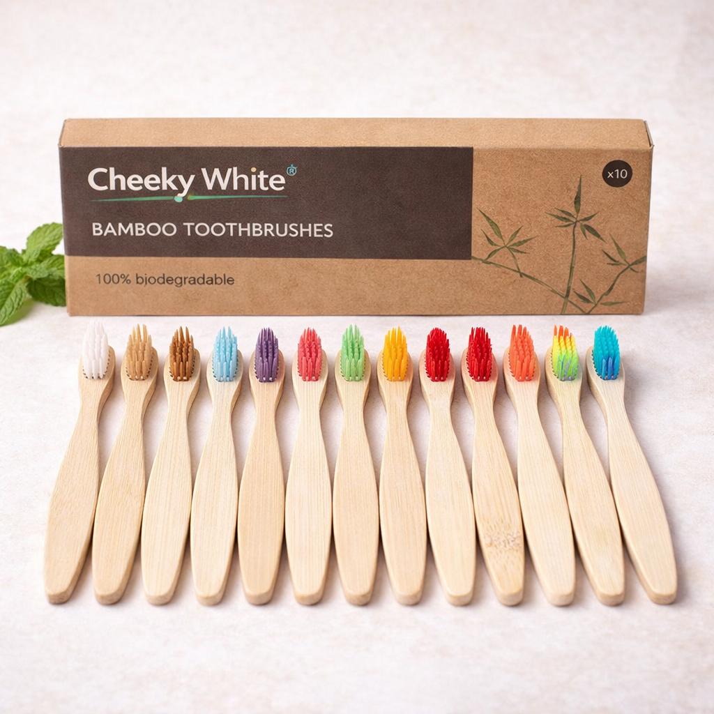 Cheeky White bamboo soft-bristled toothbrush