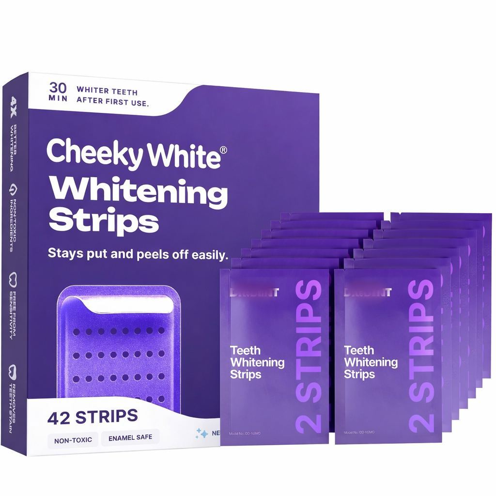 Cheeky White Purple Teeth Whitening Strips