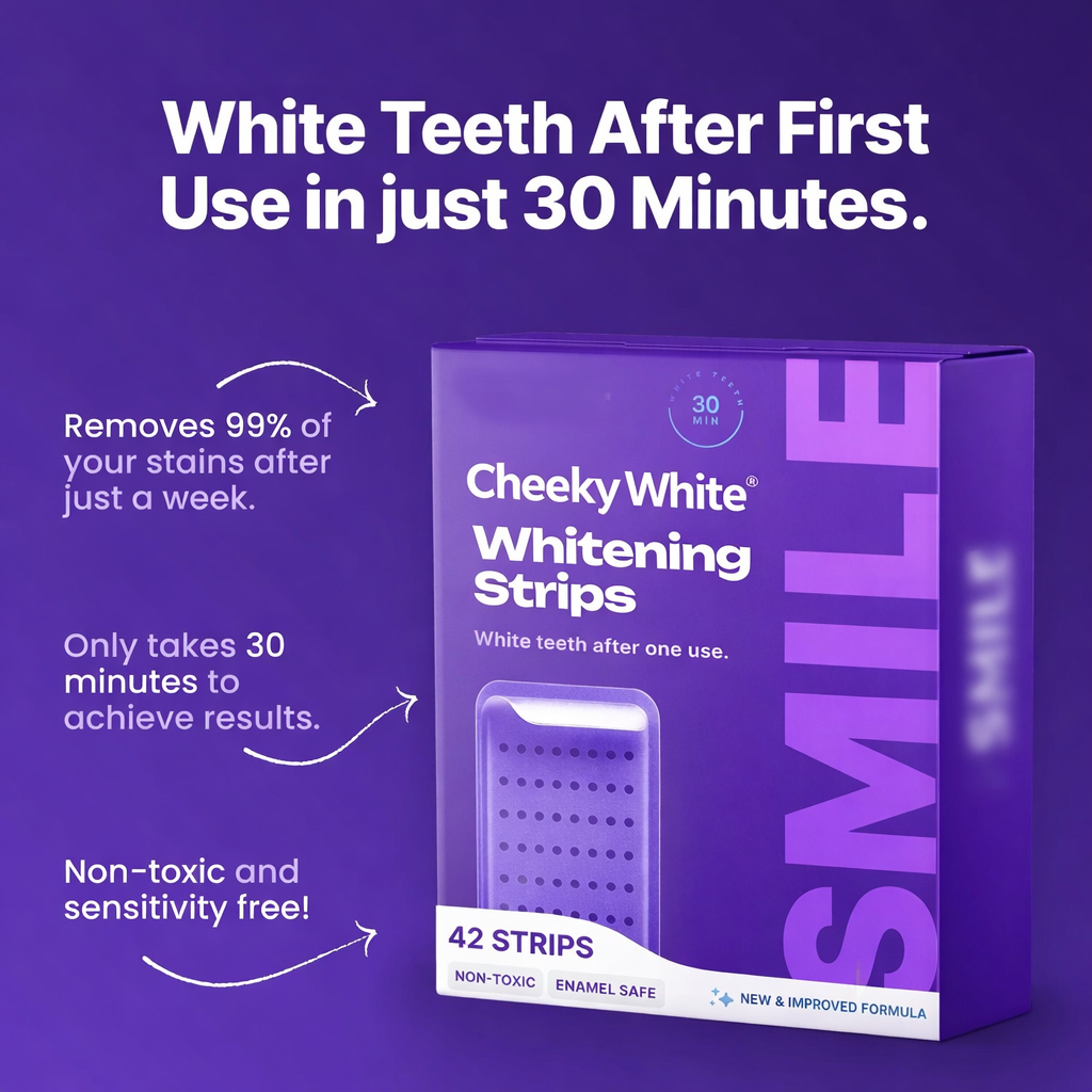 Cheeky White Purple Teeth Whitening Strips