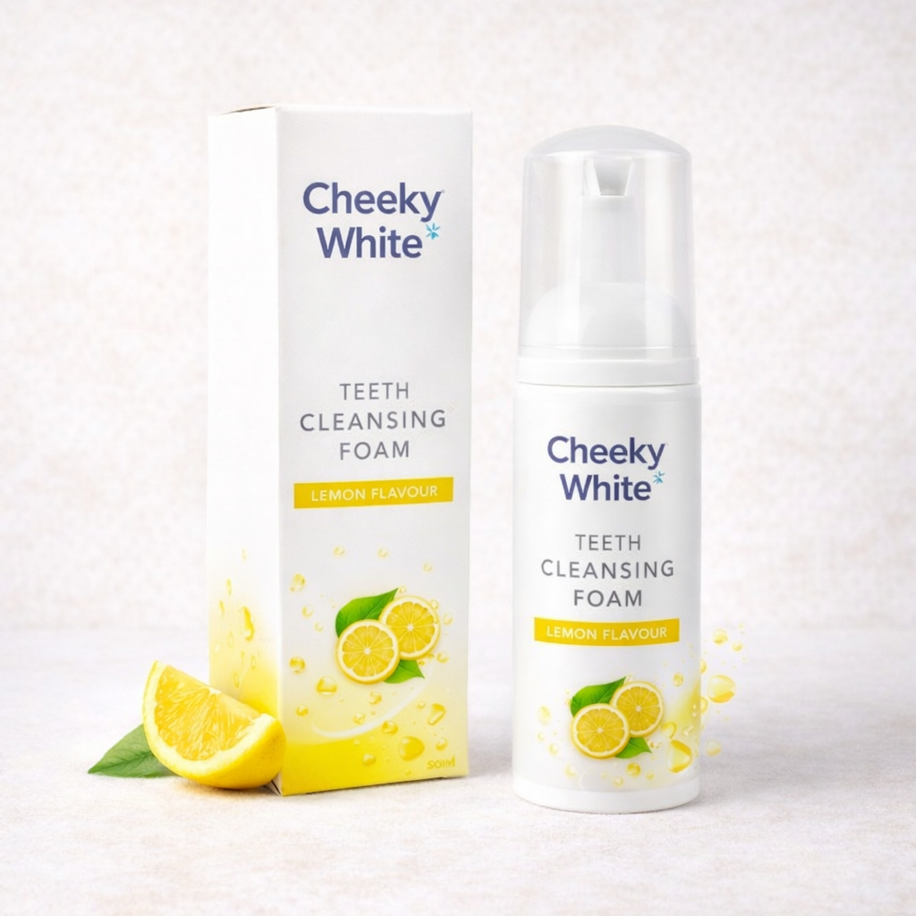 Cheeky White Teeth Whitening Foam and serum