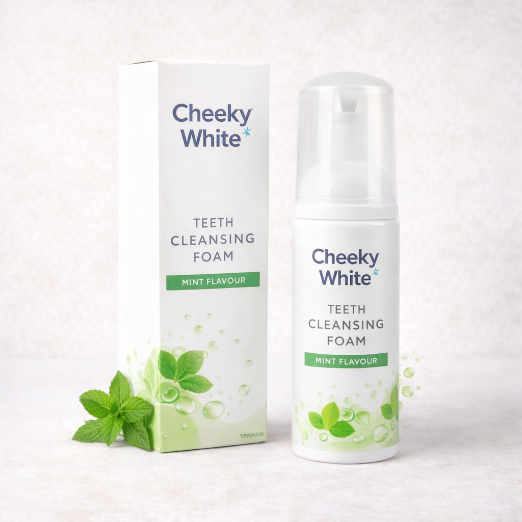 Cheeky White Teeth Whitening Foam and serum